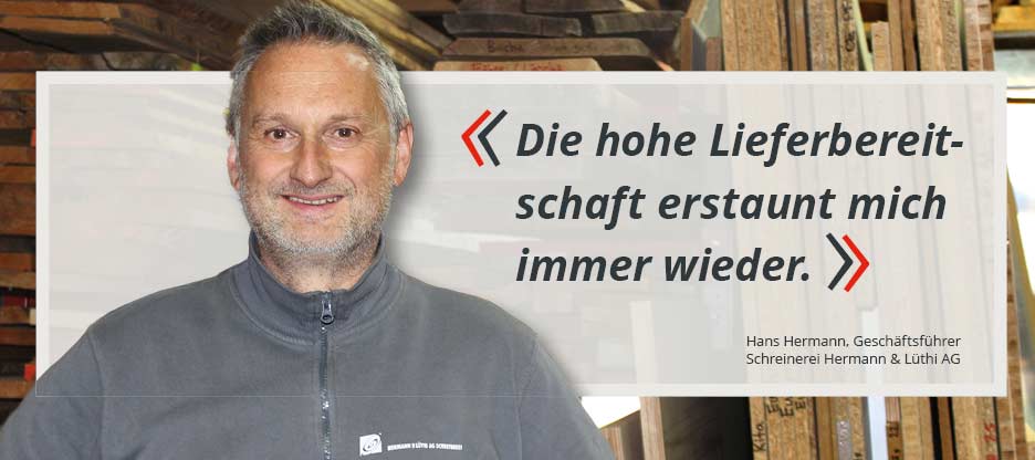 OPO-Kunden im Mittelpunkt: Schreinerei Hermann & Lüthi AG