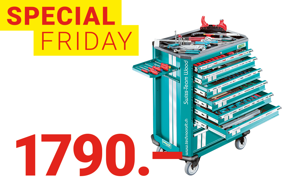 Special-Friday: Chariot d'outils TECHNOCRAFT SWISS TEAM WOOD 282